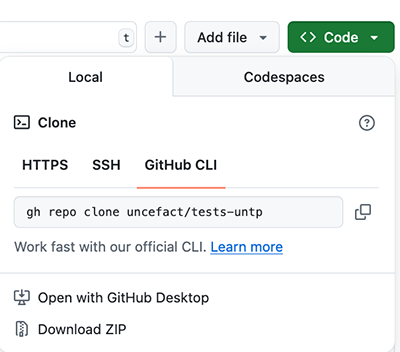 Download ZIP from GitHub